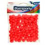 Pompony kreatywne Brewis 1cm Czerwone, 100szt - 2